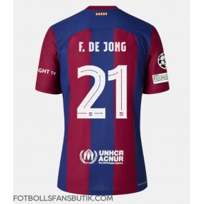 Barcelona Frenkie de Jong #21 Replika Hemmatröja 2023-24 Kortärmad